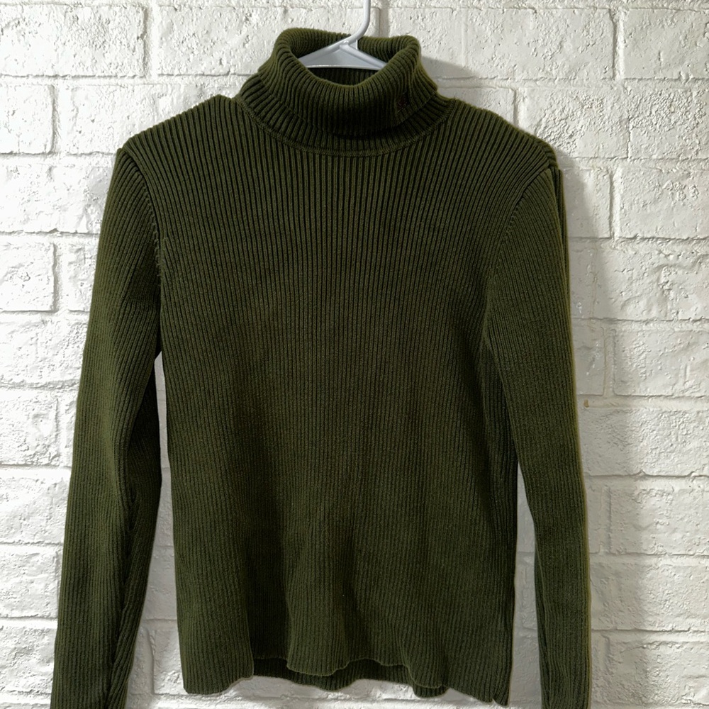 Ralph Lauren Forest Green Ribbed Sweater